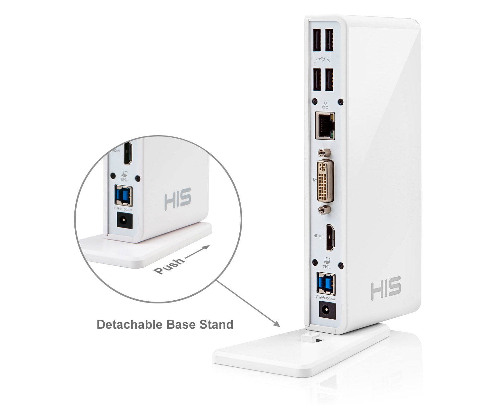 HIS Multi-View x2 USB Docking Station