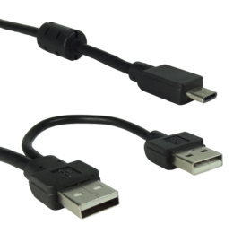 USB-A to USB-C power and touch signal cable